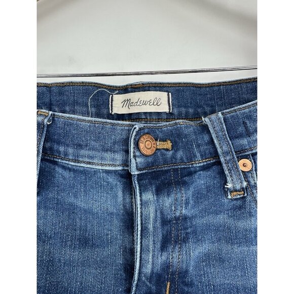 Madewell 8" Skinny Jeans Women's 30 Mid Rise Medium Wash Denim - Picture 2 of 9